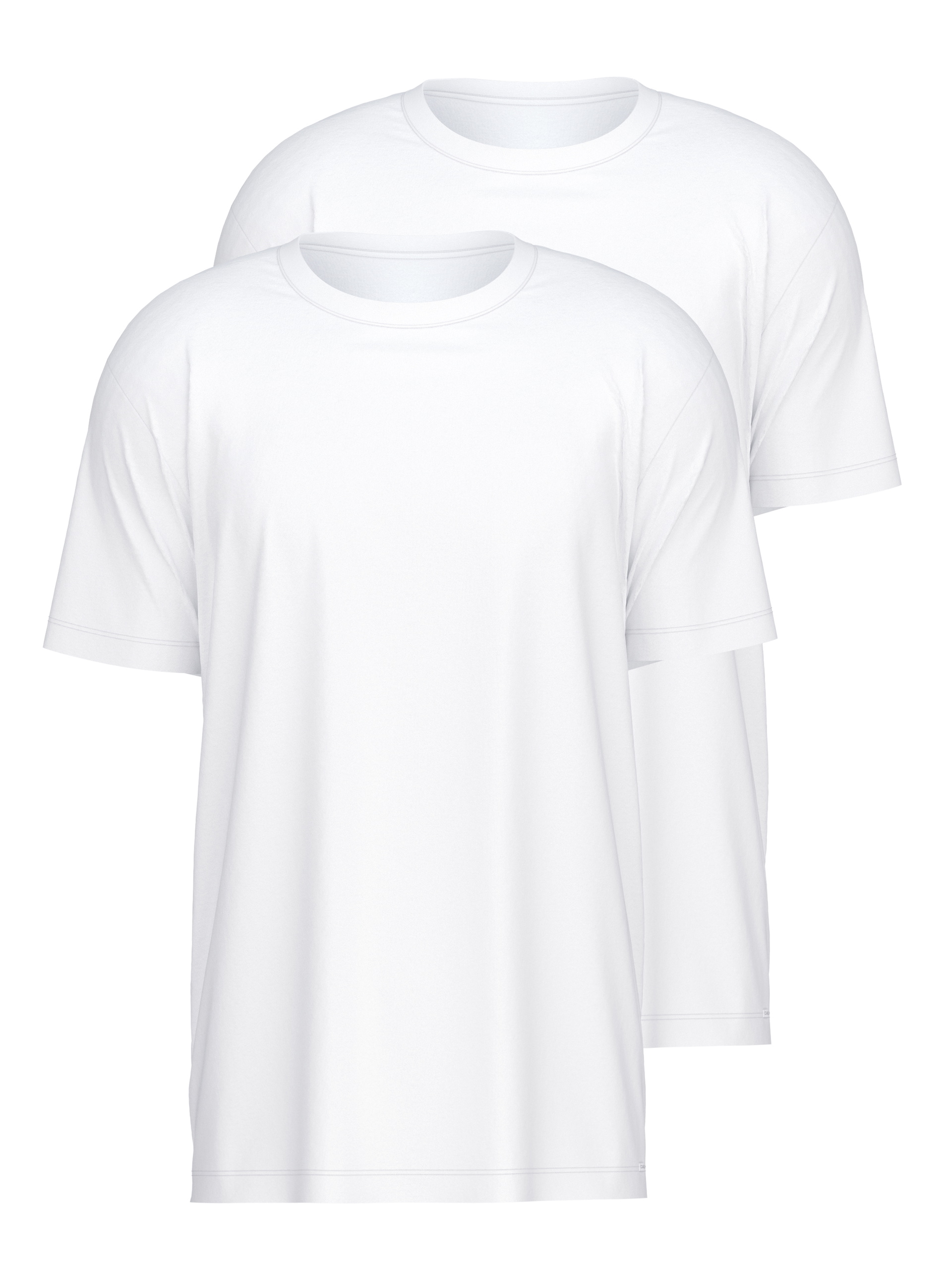 Multipack Herren - T-Shirt, 2er-Pack aus 100% Baumwolle in Weiß, Einfarbig aus Serie Natural Benefit von CALIDA