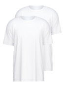 Multipack Uomo - T-Shirt, 2er-Pack in 100% cotone di colore Bianco, Tinta unita, della serie Natural Benefit di CALIDA
