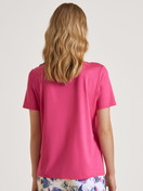 Le mannequin Femme porte le/la T-Shirt à manches courtes en Modal de couleur Rose, Unicolore, de la série Favourites Serenity de CALIDA, Vue arrière