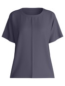 Damen - Kurzarm-Shirt aus Modal in Blau, Einfarbig aus Serie Natural Loungewear von CALIDA