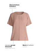 Damen - Kurzarm-Shirt aus Modal in Braun, Einfarbig aus Serie Natural Loungewear von CALIDA
