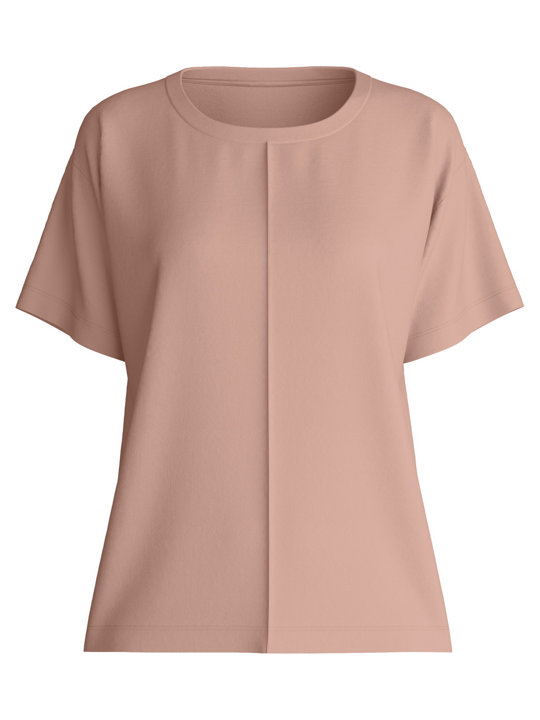 Damen - Kurzarm-Shirt aus Modal in Braun, Einfarbig aus Serie Natural Loungewear von CALIDA