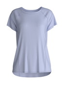 Damen - Kurzarm-Shirt aus Lyocell in Blau, Einfarbig aus Serie DSW Cooling von CALIDA