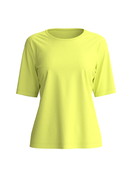 Damen - Kurzarm-Shirt aus 100% Baumwolle in Grün, Einfarbig aus Serie Late Bloom M&M von CALIDA