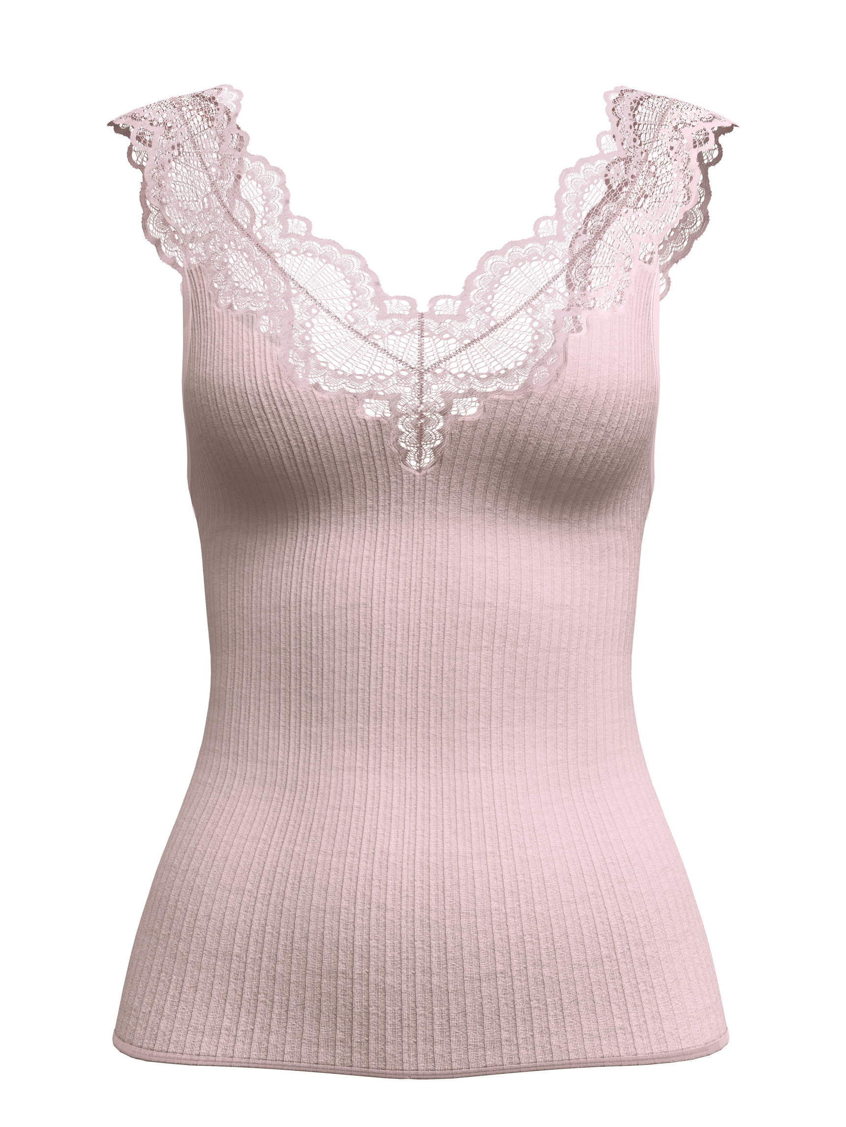 Donna - Tank top in Modal di colore Viola, Pizzo, della serie Feminine Lounge di CALIDA