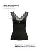Donna - Tank top in Modal di colore Nero, Pizzo, della serie Feminine Lounge di CALIDA