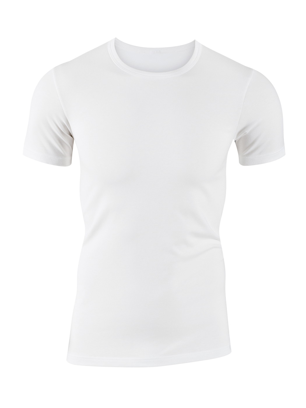 Herren - T-Shirt aus Baumwolle in Weiß, Einfarbig aus Serie Evolution von CALIDA