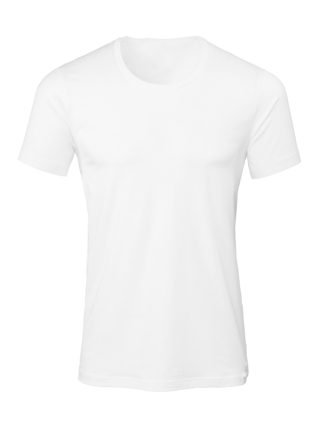 Herren - T-Shirt, Rundhals aus Lyocell in Weiß, Einfarbig aus Serie Focus von CALIDA