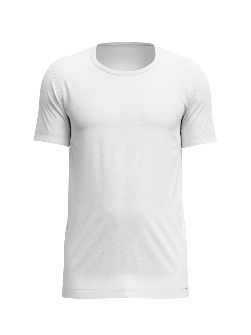 Herren - T-Shirt, Rundhals aus Lyocell in Weiß, Einfarbig aus Serie Focus von CALIDA