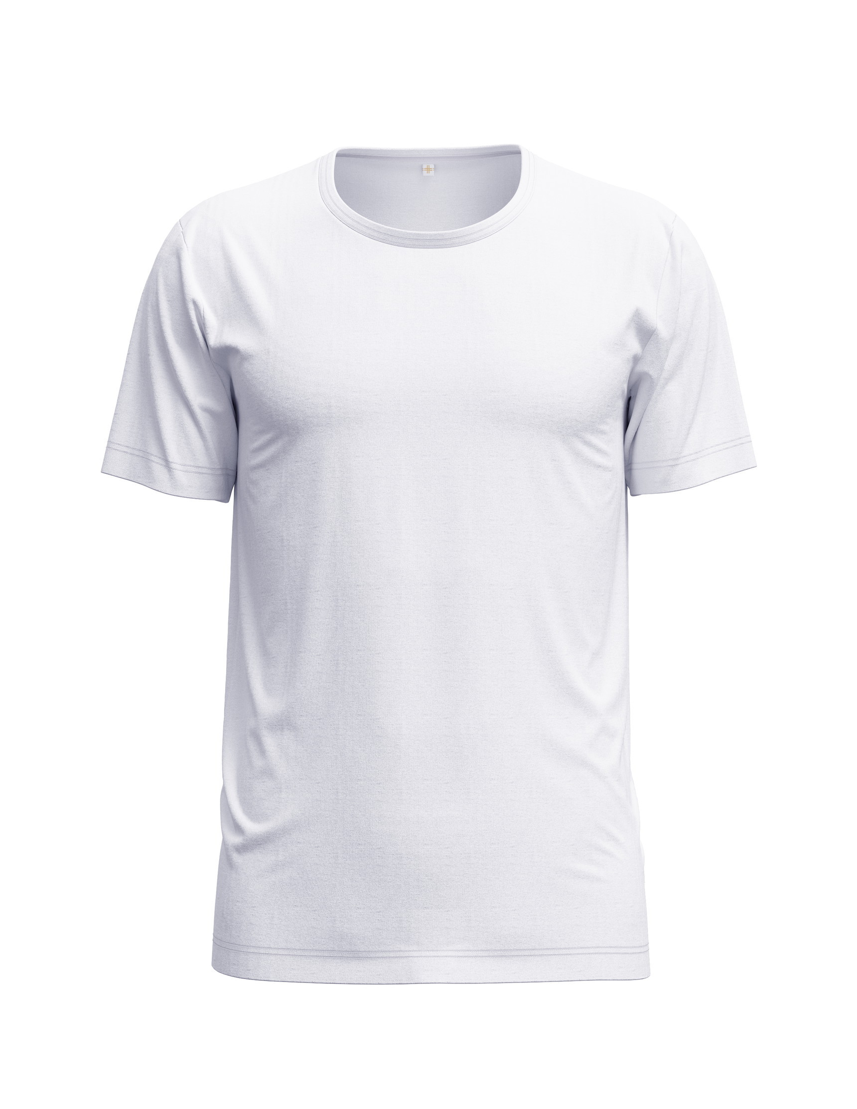 Homme - T-shirt á manches courtes en TENCEL™ de couleur Blanc, Unicolore, de la série Natural Cooling de CALIDA