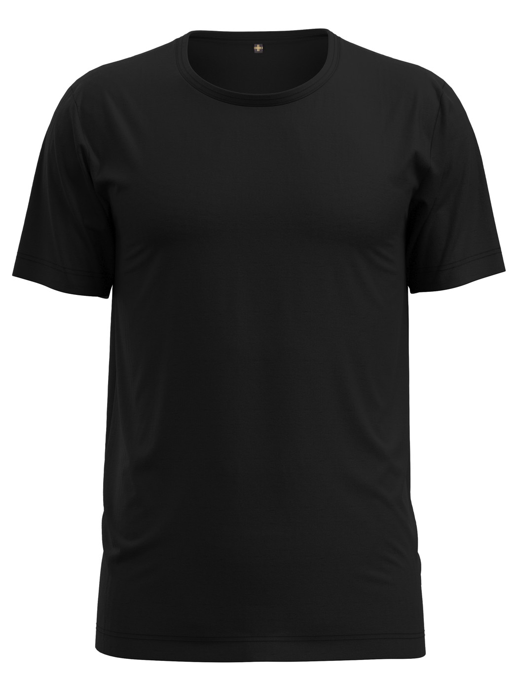 Herren - T-Shirt aus TENCEL™ in Schwarz, Einfarbig aus Serie Natural Cooling von CALIDA
