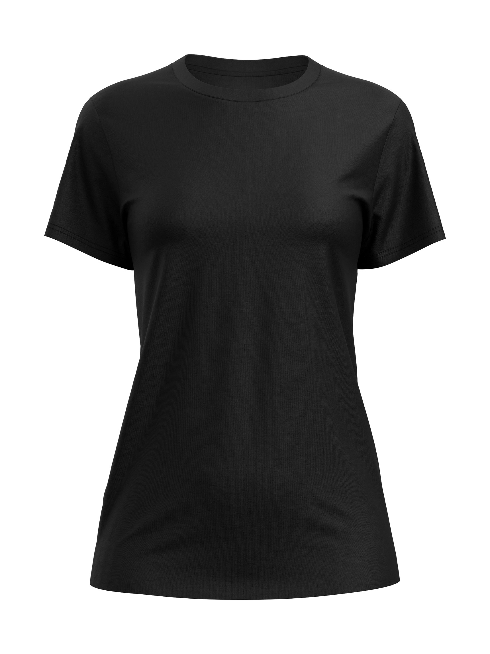 Femme - T-shirt à manches courtes en Modal de couleur Noir, Unicolore, de la série Natural Skin de CALIDA