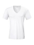 Herren - Kurzarm-Shirt, V-Neck aus Modal in Weiß, Einfarbig aus Serie Clean Line von CALIDA
