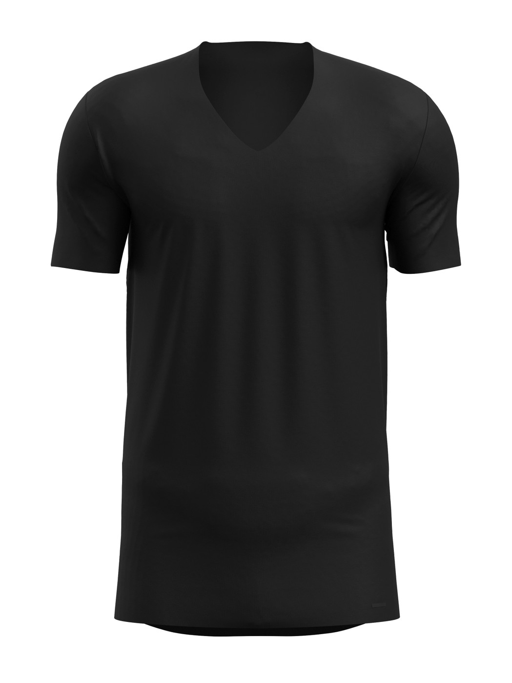Men - V-shirt made of Modal in Black, Unicoloured, from the Clean Line series by CALIDA