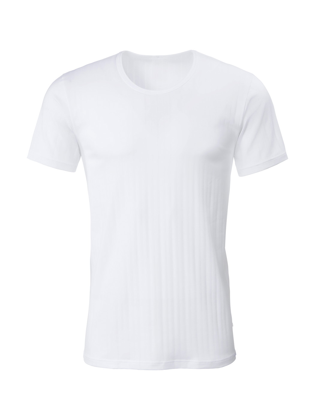 Herren - T-Shirt, Rundhals aus Baumwolle in Weiß, Einfarbig aus Serie Pure & Style von CALIDA