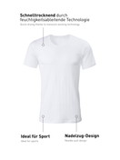 Herren - T-Shirt, Rundhals aus Baumwolle in Weiß, Einfarbig aus Serie Pure & Style von CALIDA