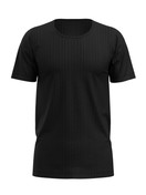 Herren - T-Shirt, Rundhals aus Baumwolle in Schwarz, Einfarbig aus Serie Pure & Style von CALIDA