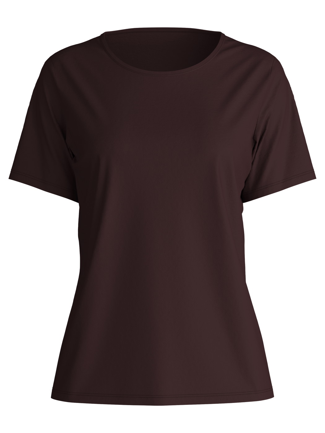 Women - Shirt short sleeve made of 100% Cotton in Red, Unicoloured, from the Favourites Botanic series by CALIDA