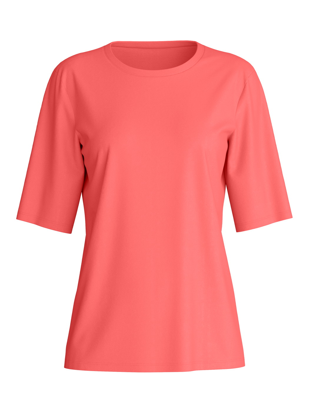 Women - Short-sleeved shirt made of 100% Cotton in Orange, Unicoloured, from the Favourites Beach series by CALIDA