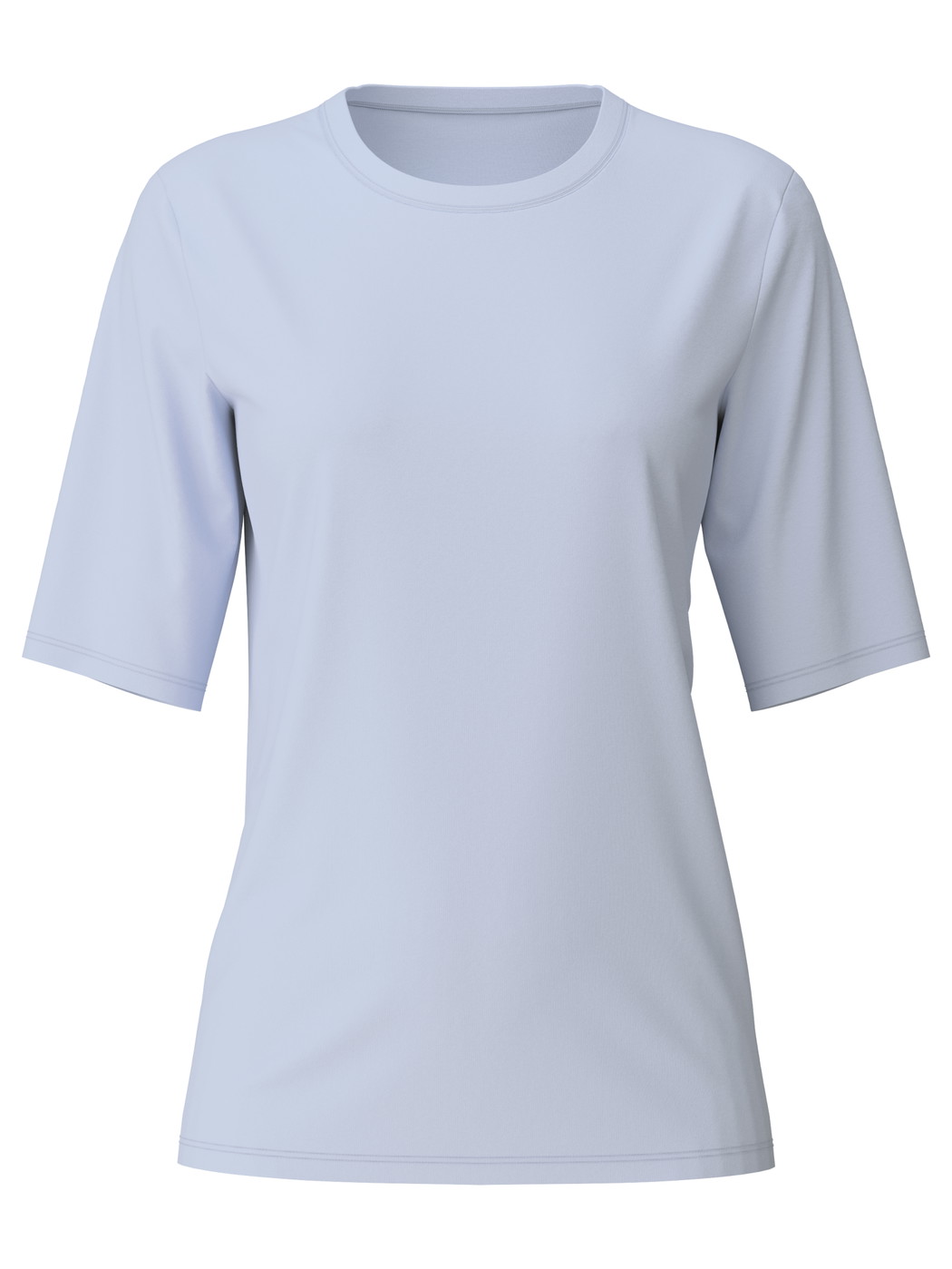 Women - Short-sleeved shirt made of 100% Cotton in Blue, Unicoloured, from the Favourites Sleep series by CALIDA