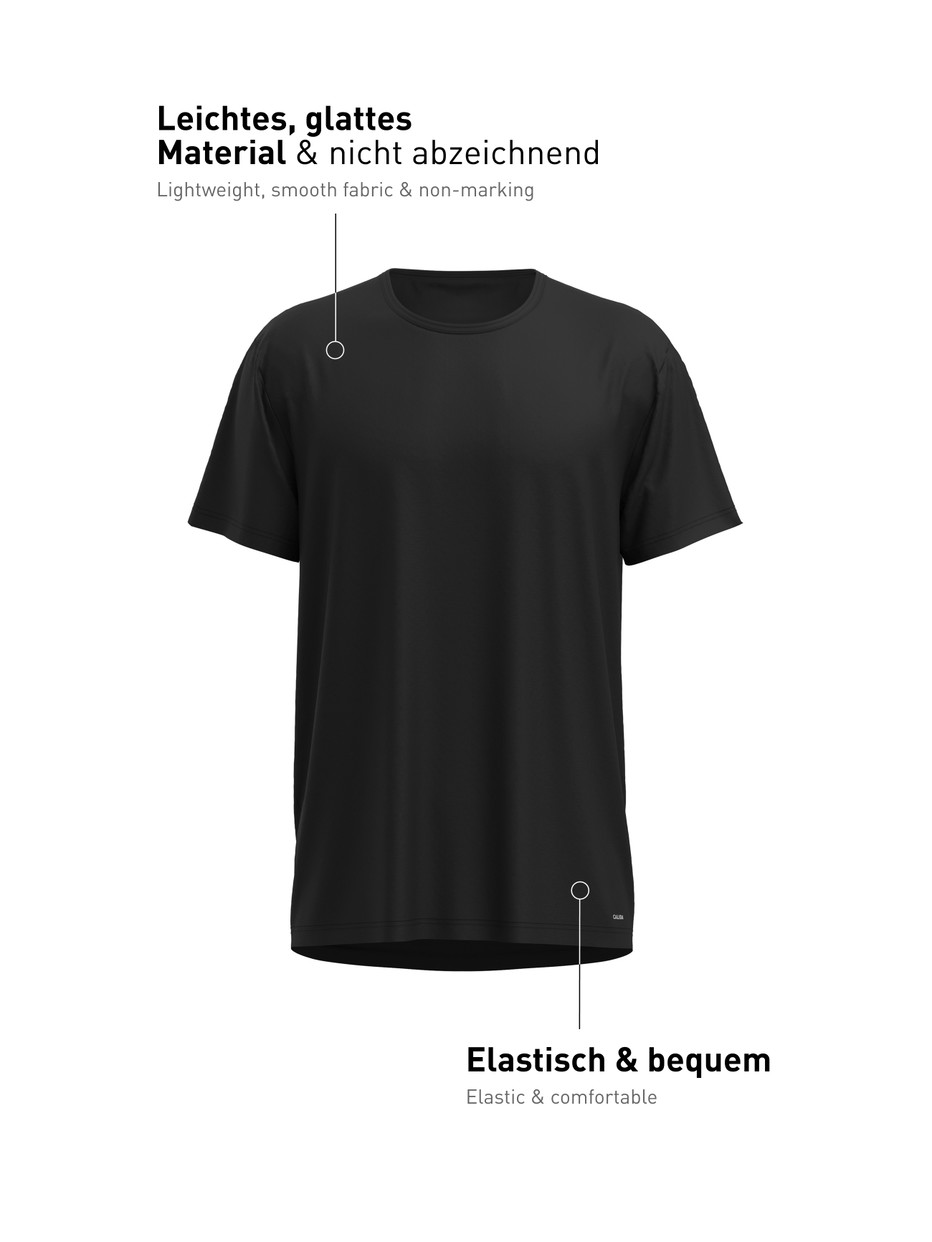 Men -  made of Polyamide in Black, Unicoloured, from the Micro Stretch series by CALIDA