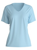 Femme - T-shirt á manches courtes en 100% coton de couleur Bleu, Unicolore, de la série Favourites Journey de CALIDA