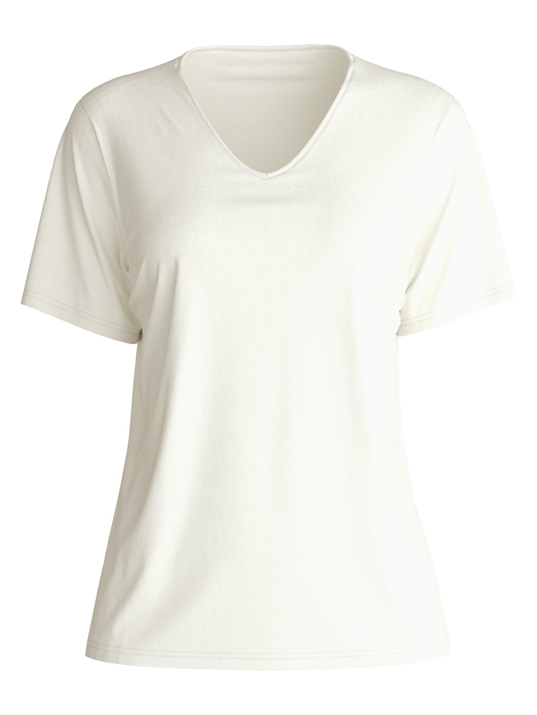 Women - Shirt shortsleeve made of 100% Cotton in White, Unicoloured, from the Favourites Ocean series by CALIDA
