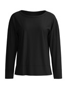 Donna - Shirt a manica lunga in Modal di colore Nero, Tinta unita, della serie Feminine Lounge di CALIDA