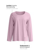 Damen - Langarm-Shirt aus Modal in Violett, Einfarbig aus Serie DSW Balancing von CALIDA