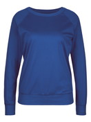 Women - Shirt long sleeve made of 100% Cotton in Blue, Unicoloured, from the Favourites Energy series by CALIDA