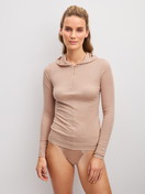Women model is wearing  made of Wool in Brown, Unicoloured from the True Confidence series by CALIDA, Outfit