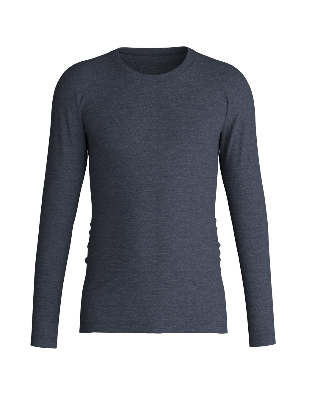 Men - Wool-silk long-sleeved shirt made of Wool in Blue, Unicoloured, from the Wool & Silk series by CALIDA