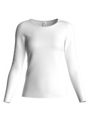Women - Shirt long sleeve made of Cotton in White, Unicoloured, from the Natural Comfort series by CALIDA