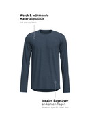 Uomo -  in Lyocell di colore Grigio, Tinta unita, della serie Sporty Warming di CALIDA
