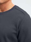 Men model is wearing Sweatshirt made of Cotton in Grey, Unicoloured from the RMX Lounge Casual series by CALIDA, Detail
