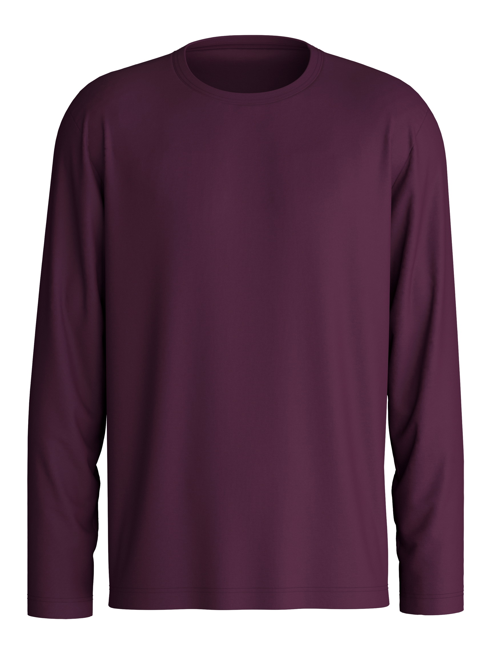 Uomo - Shirt a manica lunga in 100% cotone di colore Rosso, Tinta unita, della serie RMX Sleep Holiday di CALIDA
