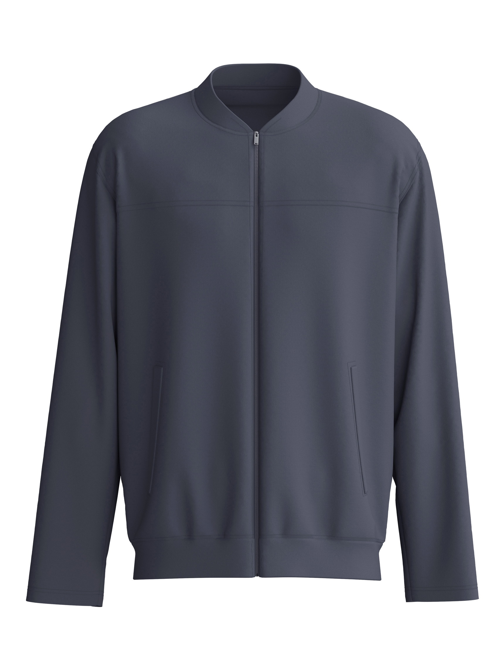 Herren - Jacke aus Baumwolle in Grau, Einfarbig aus Serie RMX Lounge Casual von CALIDA