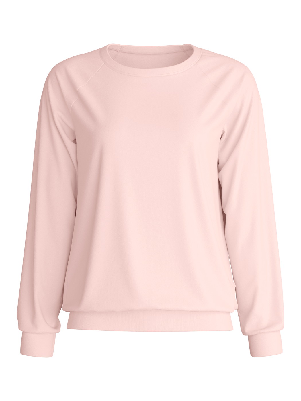 Women - Long-sleeve shirt with raglan sleeves made of 100% Cotton in Pink, Unicoloured, from the Favourites Arts series by CALIDA