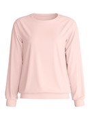 Women - Long-sleeve shirt with raglan sleeves made of 100% Cotton in Pink, Unicoloured, from the Favourites Arts series by CALIDA