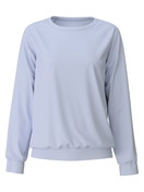 Women - Long-sleeve shirt with raglan sleeves made of 100% Cotton in Blue, Unicoloured, from the Favourites Sleep series by CALIDA