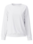 Women - Long-sleeve shirt with raglan sleeves made of 100% Cotton in White, Unicoloured, from the Favourites Sleep series by CALIDA