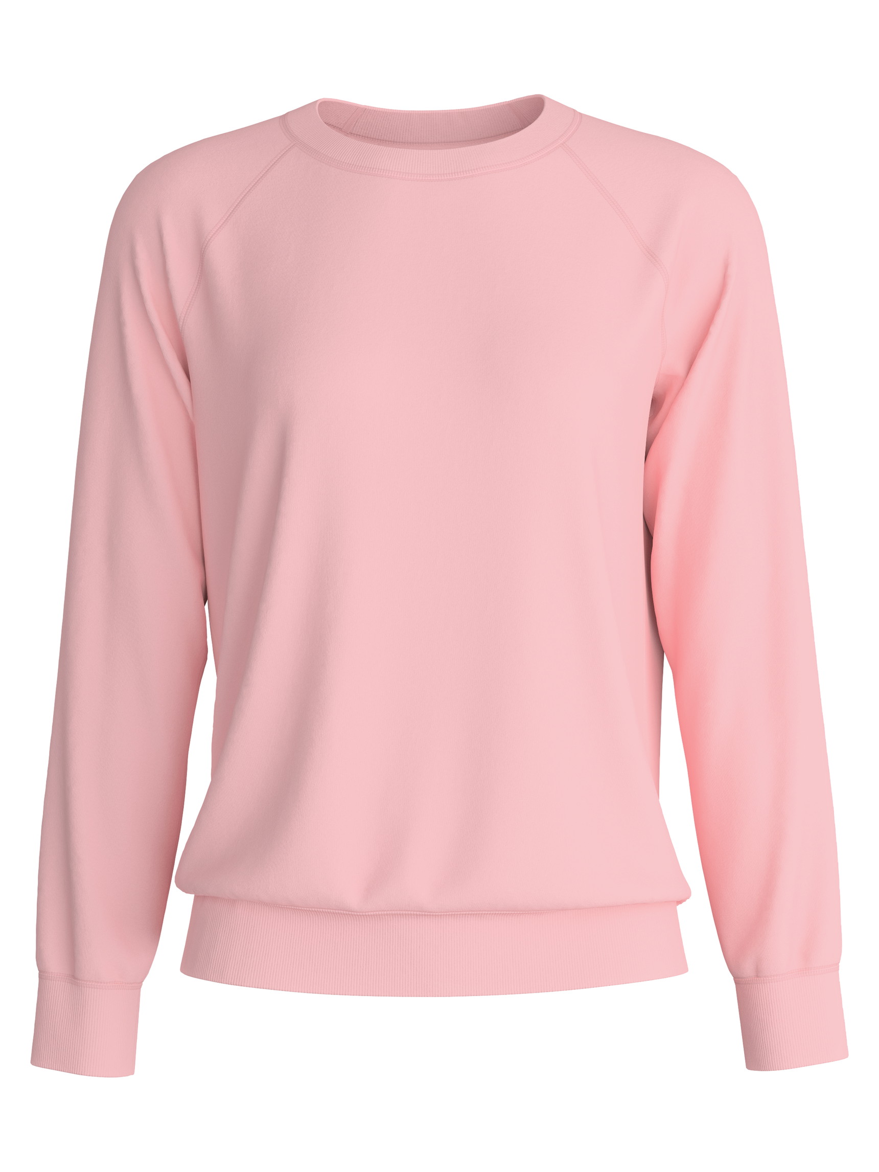 Damen - Langarm-Shirt aus 100% Baumwolle in Rosa, Einfarbig aus Serie Ski Resort von CALIDA