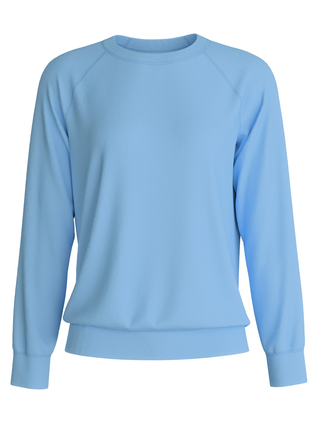 Femme - T-shirt à manches longues en 100% coton de couleur Bleu, Unicolore, de la série Ski Resort de CALIDA