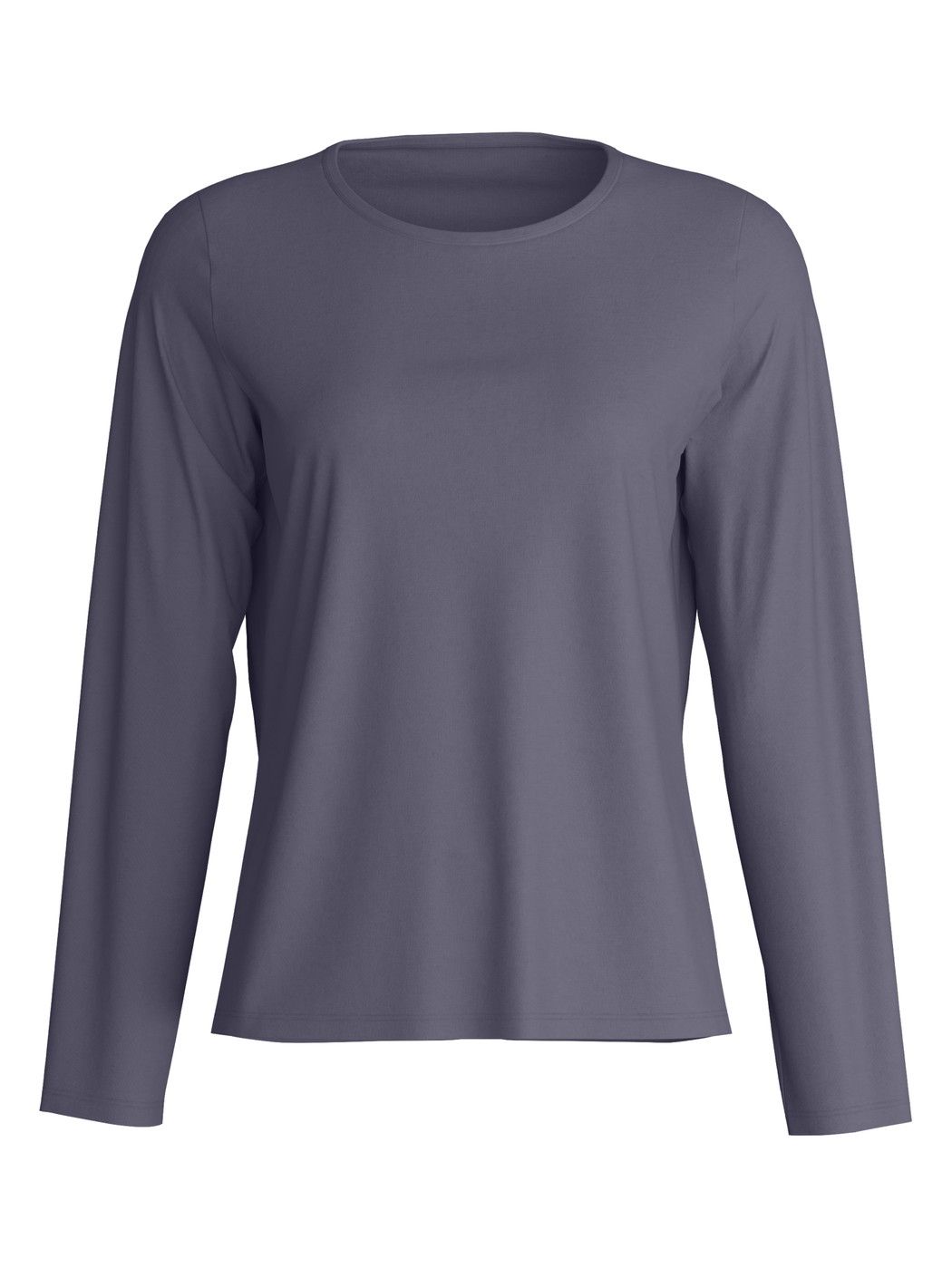 Femme - T-shirt à manches longues en 100% coton de couleur Bleu, Unicolore, de la série Favourites Arts de CALIDA