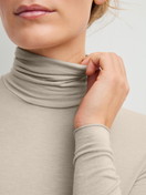 Women model is wearing  made of Modal in Brown, Unicoloured from the Second Skin series by CALIDA, Detail
