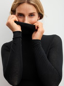 Women model is wearing  made of Modal in Black, Unicoloured from the Second Skin series by CALIDA, Additional Image