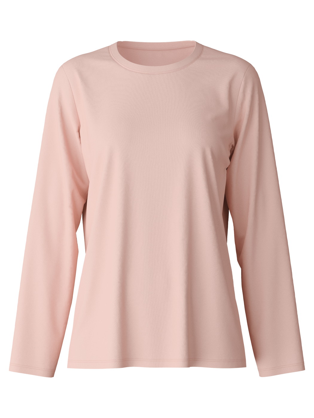 Damen - Langarm-Shirt aus 100% Baumwolle in Rosa, Einfarbig aus Serie Favourites Sleep von CALIDA