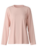 Women - Shirt long sleeve made of 100% Cotton in Pink, Unicoloured, from the Favourites Sleep series by CALIDA