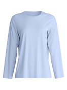 Women - Shirt long sleeve made of 100% Cotton in Blue, Unicoloured, from the Favourites Cosy series by CALIDA
