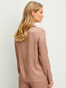 Le mannequin Femme porte le/la  en Viscose de couleur Marron, À motifs, de la série Glimmer M&M de CALIDA, Vue arrière